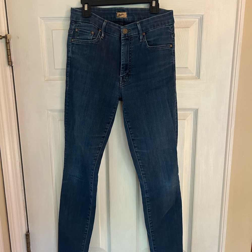 MOTHER High Rise the looker give me liberty wash